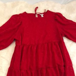 Puffy Sleeve Babydoll Dress